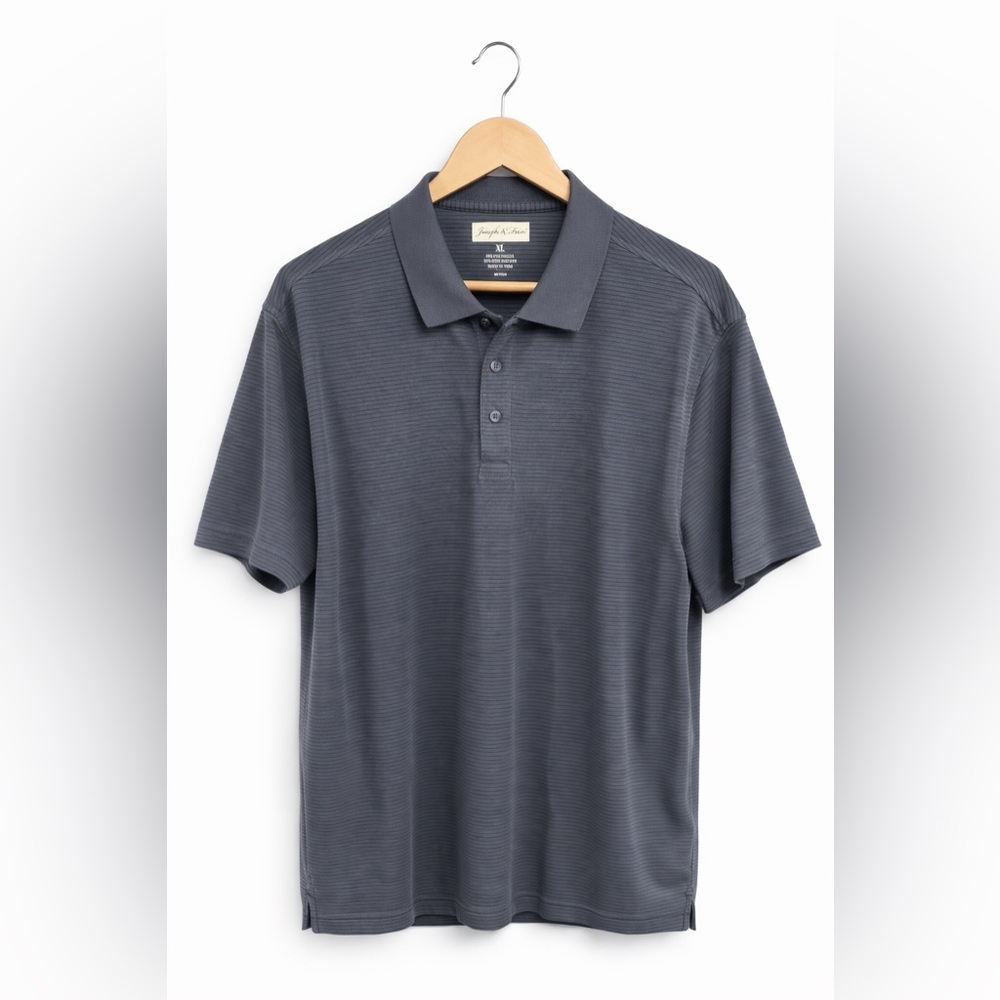 Joseph & Feiss Men’s Polo Shirt XL Gray Pima Cotton Golf Business Casual